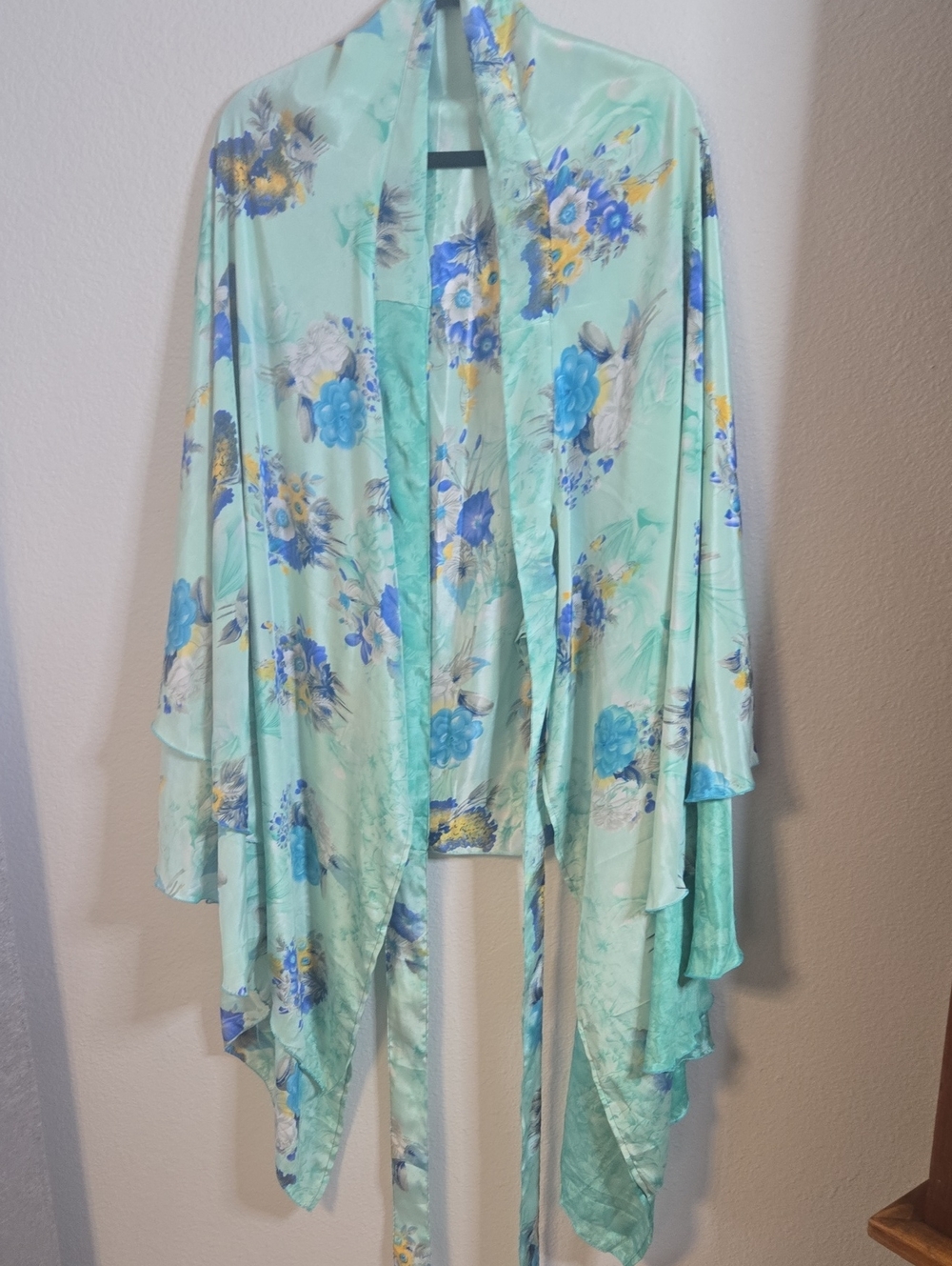 Mint Floral Midi Skirt - Kariza 80% Silk 20% Viscose